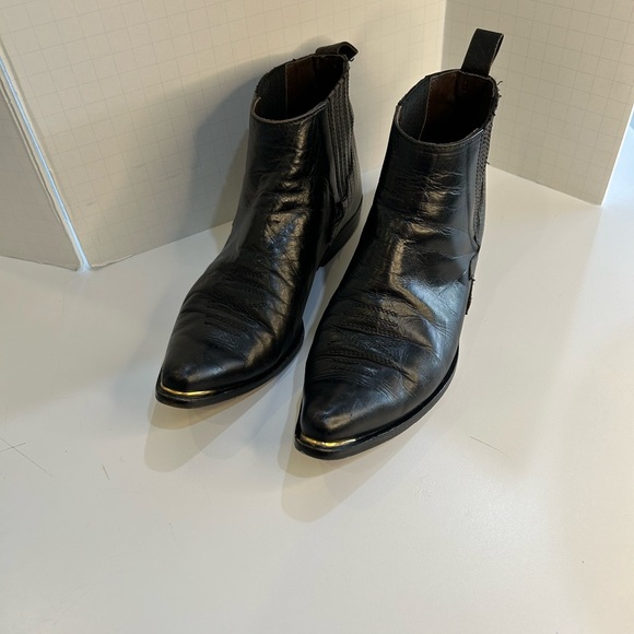 Vintage Guess by Georges Marciano Ankle Boots Black Leather Size 5 1/2B - Picture 8 of 8